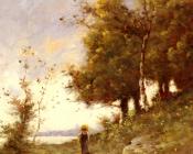 Femme Sur Un Chemin - 保罗·德西雷·特鲁伊贝尔